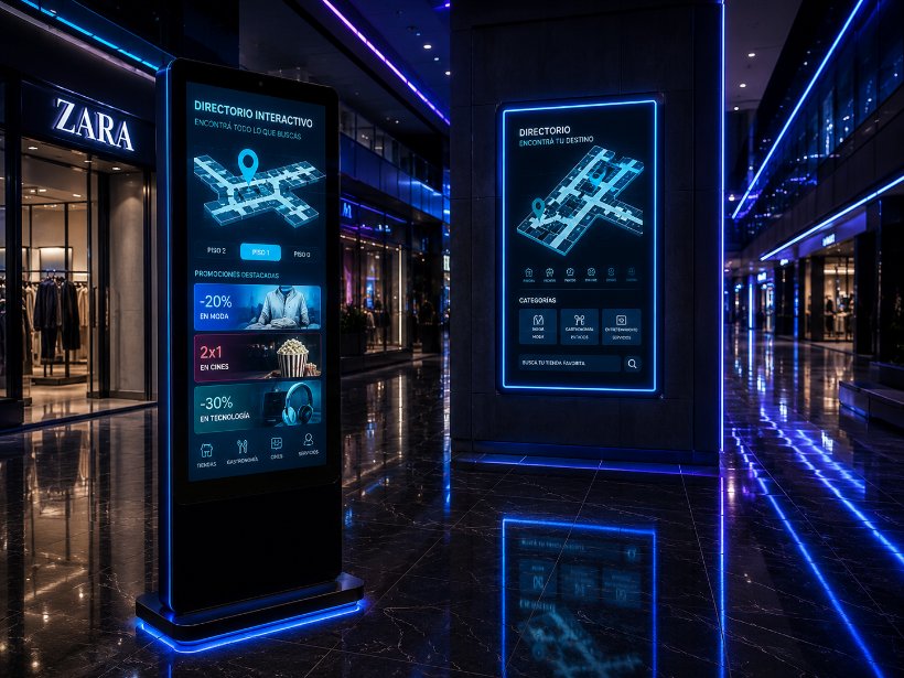 Kioscos de autogestión en shopping Lobyte